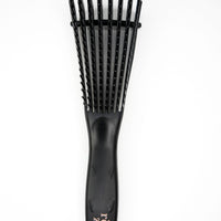 Rezo Black Wide Flow-Thru Styling Detangler Brush