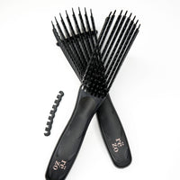 Rezo Black Wide Flow-Thru Styling Detangler Brush